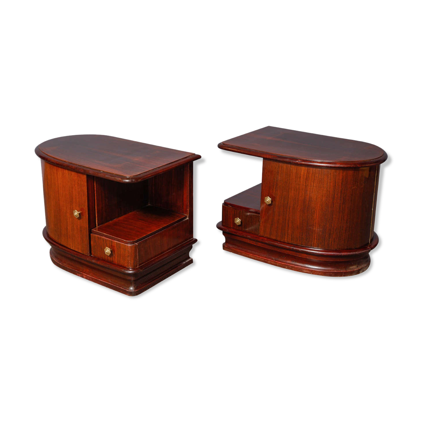Pair of art-deco bedside tables