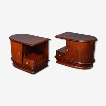 Pair of art-deco bedside tables