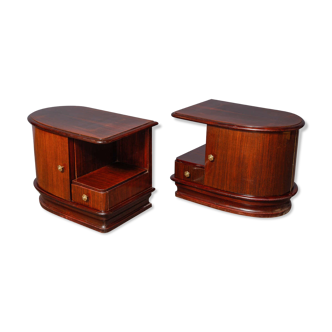 Paire de tables de chevet  art-déco