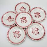 6 “FB” (Fénal Badonviller) dinner plates.