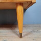 Small vintage oak rag picker