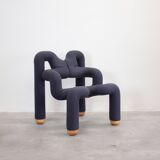 Varier Ekstrem Lounge Chair by Terje Ekstrøm (Dark Blue Grey)