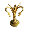 Napoleon III lamp foot in gilded bronze, Empire style, 3 swans