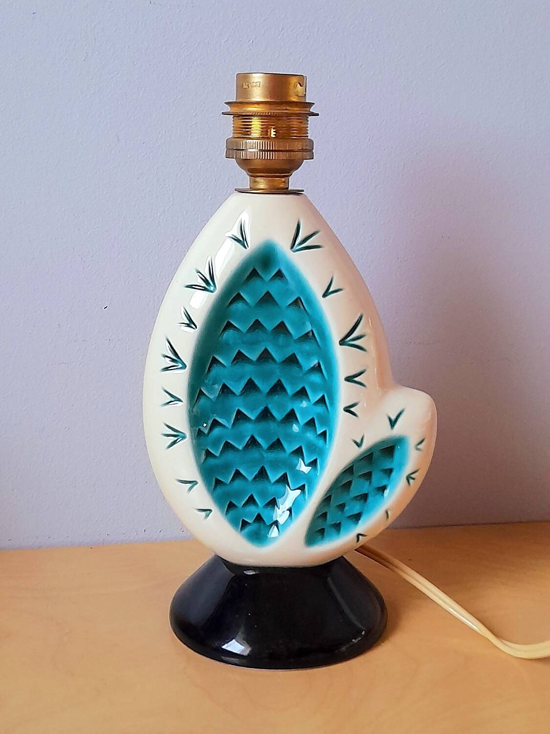 Cactus lamp in earthenware 1960