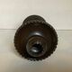 Brown glazed candlestick