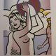 "Nudes With Beach Ball" 1920s Lithography