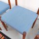 4 Danish Mid-Century style dining chairs | Teak | Kvadrat fabric