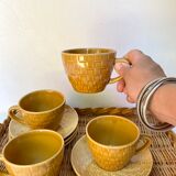 Glazed stoneware cups