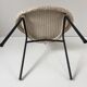 Chaise lusty lloyd loom blanche osier et métal