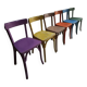 Chaises bistrot françaises Baumann en couleurs variées, lot de 6, années 1950