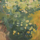 Impressionist wooded landscape with flowers