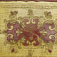 Florentine tray in resin painted with the hand of rectangular shape