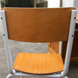 School desk and chair