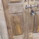 Large old double wooden door