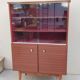 Vintage Scandinavian display cabinet bookshelf