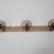 Vintage smoked plexiglass coat rack from the 70