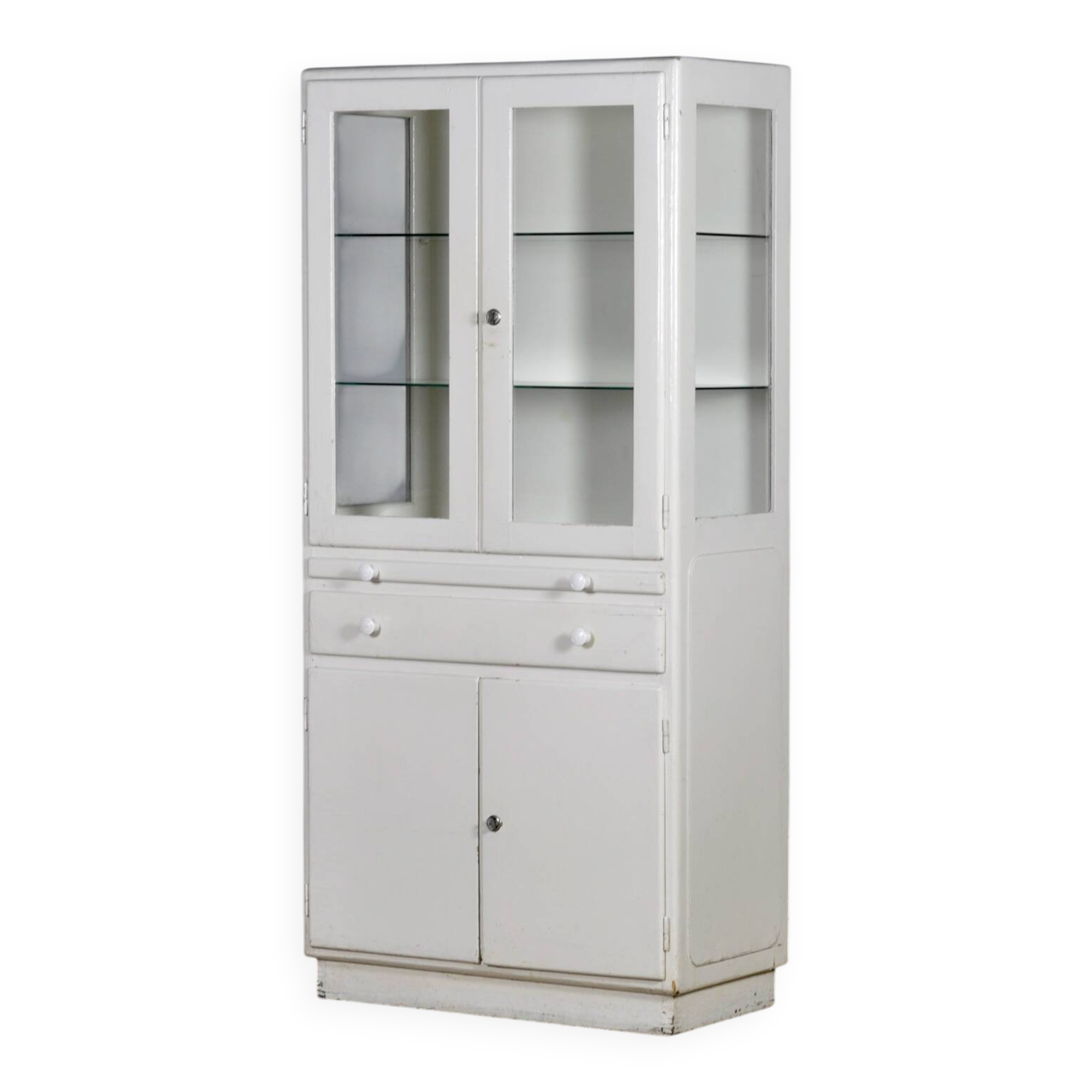 Armoire à pharmacie en bois, années 1950