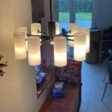 Vintage 9-light pendant light in Perspex