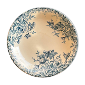 Gien iron clay compote bowl, “Floreal” model