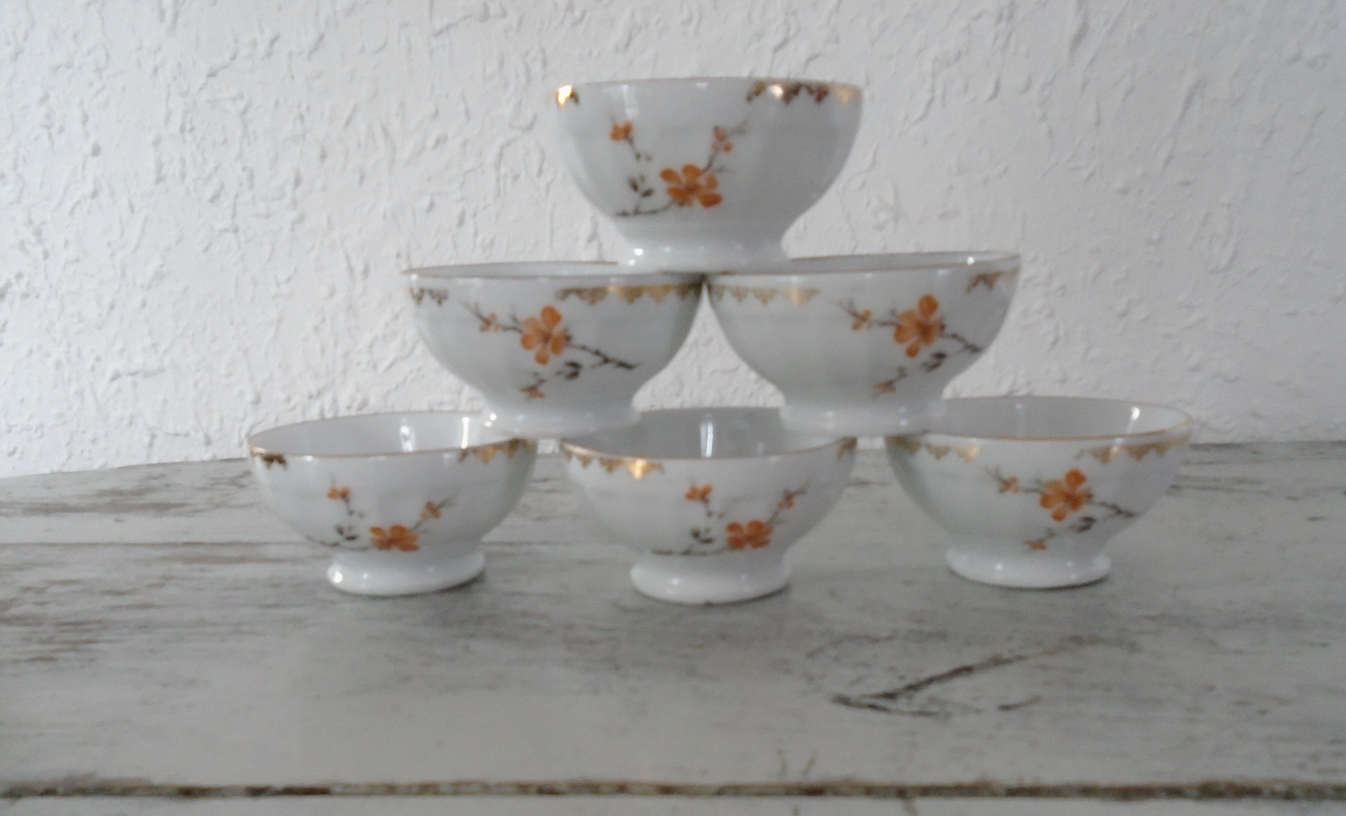 6 bowls porcelain of chauvigny