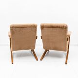 Pair of "Zeca" lounge chairs attributed to José Zanine Caldas, Brazil, 1960