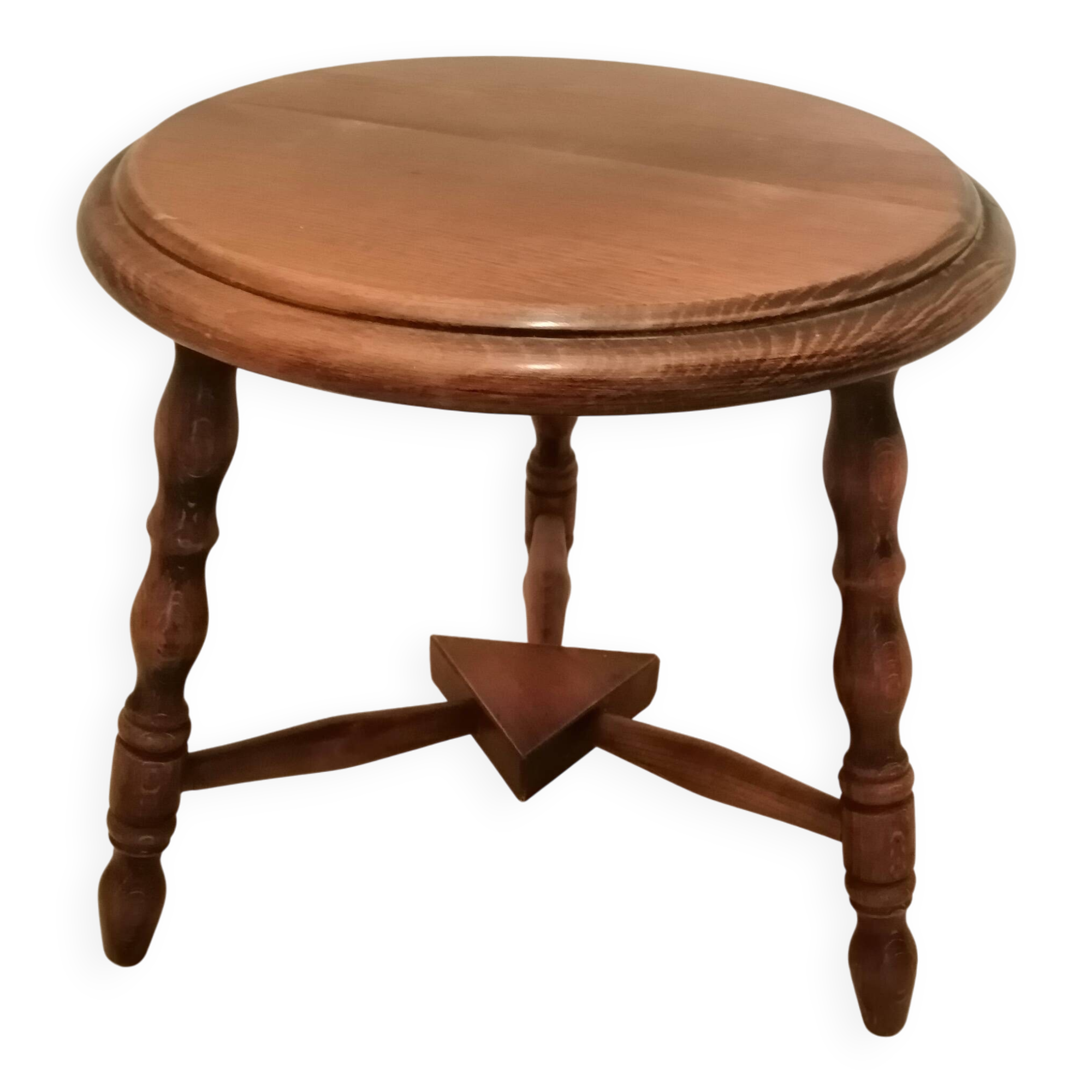 Vintage wooden tripod stool