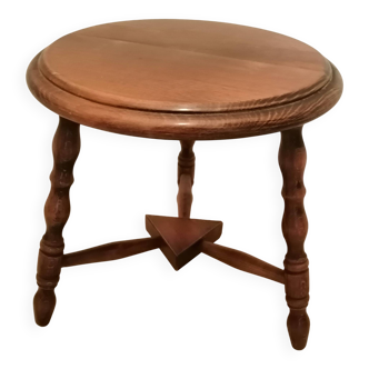 Tabouret tripode vintage en bois