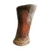 Vase en grès brut circa 1980