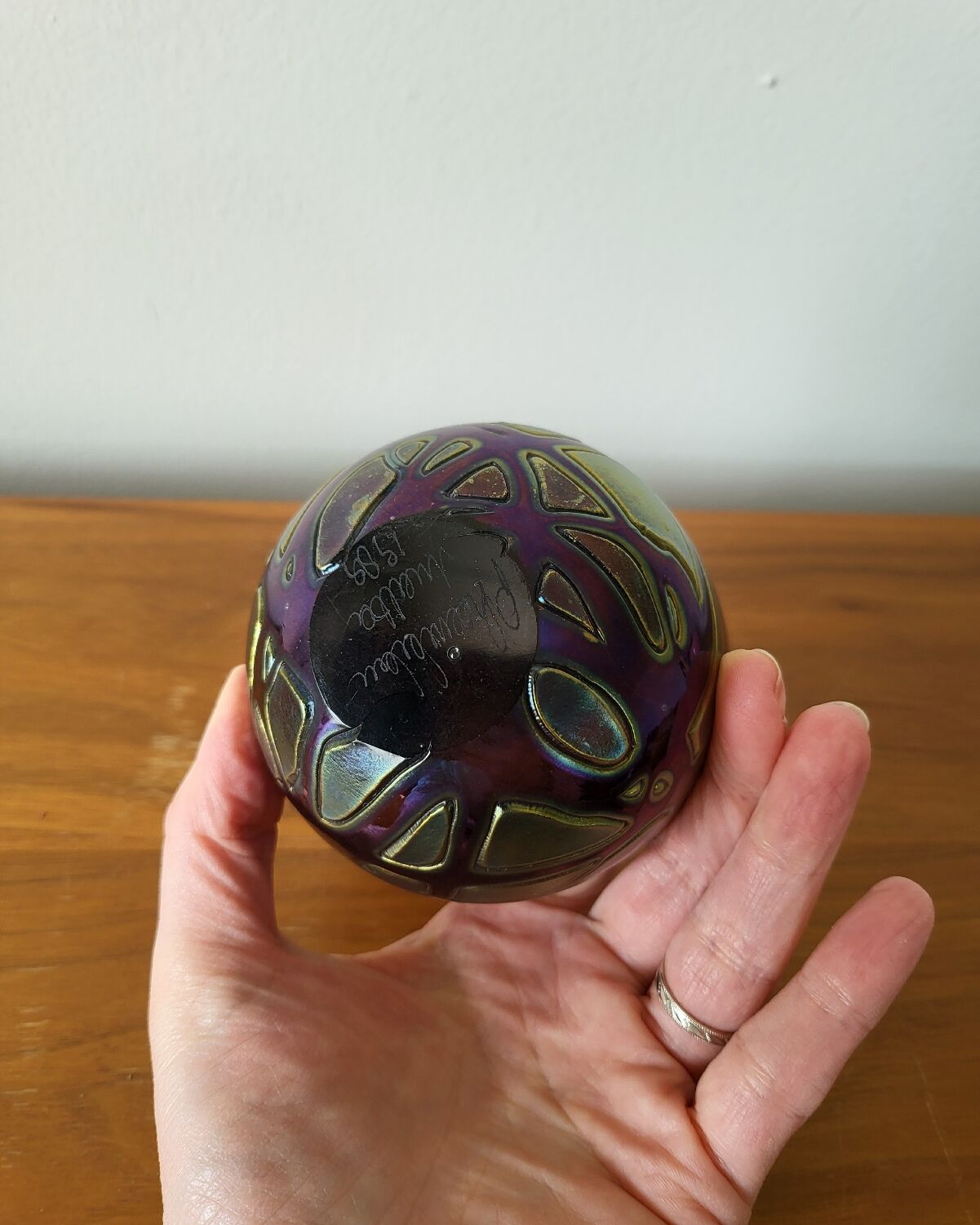 Empty Glass Ashtray Phoenician Malta 1980s