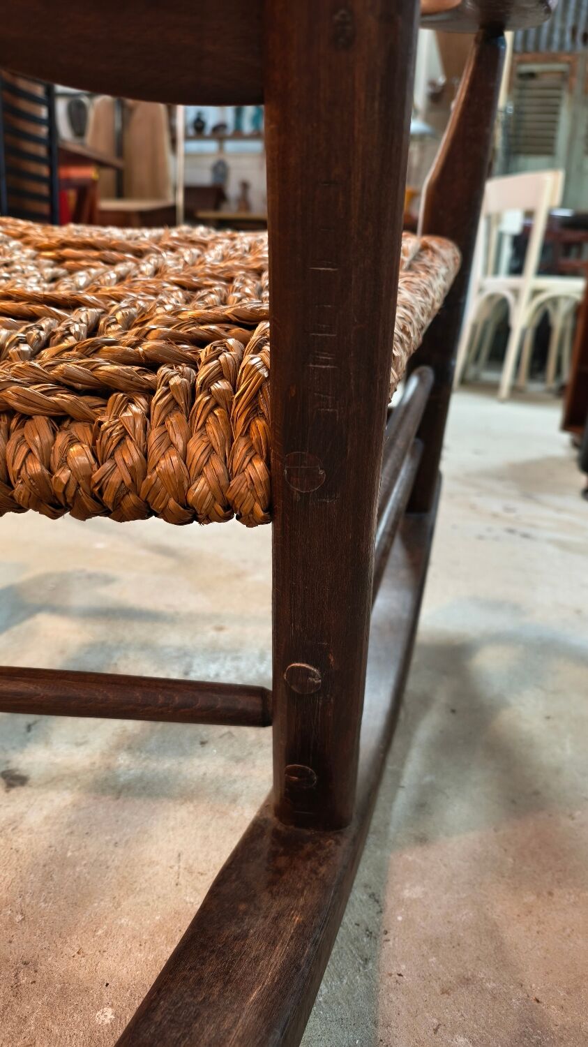 Vintage oak rocking chair