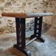 Antique oak bistro table – France, 1920s