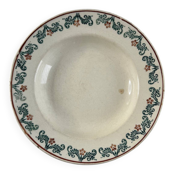 Assiette creuse terre de fer EPCI Hamage et Moulin Nord