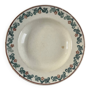 Assiette creuse terre de fer EPCI Hamage et Moulin Nord
