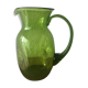 Pichet en verre vert