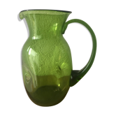 Pichet en verre vert