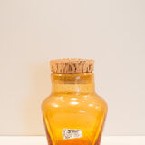 Avallon bubble blown glass jar