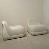 Pair of Jumbo armchairs, Alberto Rosselli, Saporiti 1970