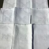 9 towels VP damask 87x72cm patterns ribbons