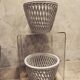 Lot de 2 poteries ou cache-pot ajourées vintage 1970-80