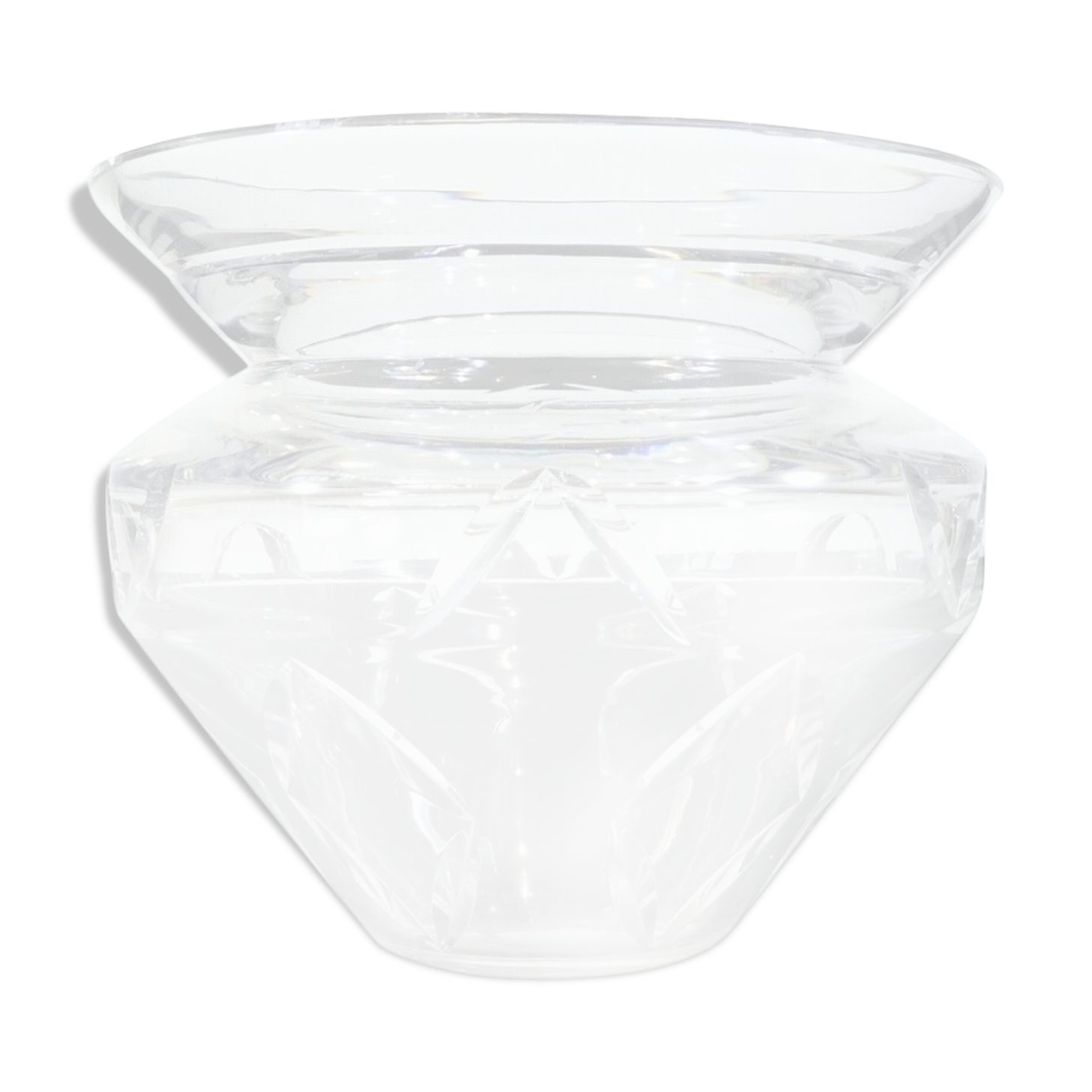 Cut crystal vase