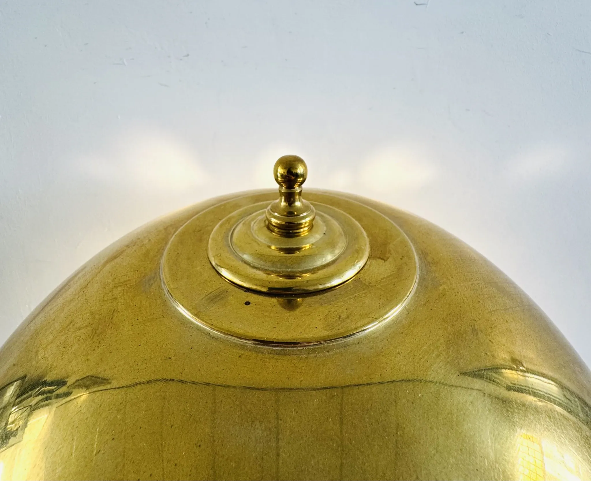 Lampe de table en laiton en forme de champignon par Sölken Leuchten, Allemagne, vers les années 1960.