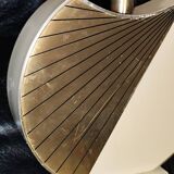 Vintage table lamp the dolphin Croissy white