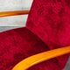 Pair of 6951 red velvet armchairs by Jaroslav Smidek for Ton