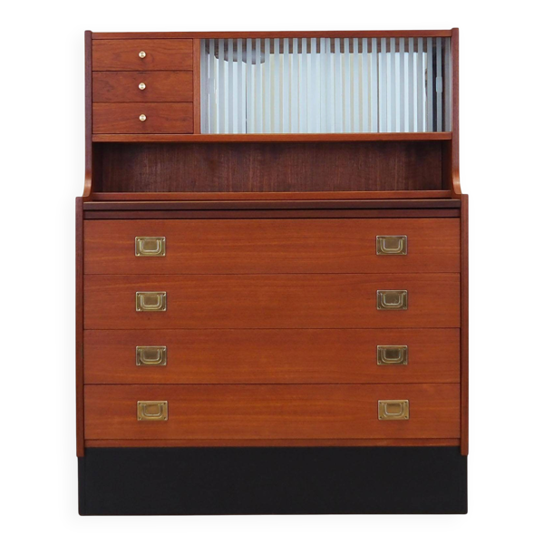 Secrétaire en teck, design danois, années 1970, production : Danemark