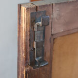 Rare Small Antique Wardrobe In Walnut And Marble Top, Italy 19th Century