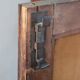 Rare Small Antique Wardrobe In Walnut And Marble Top, Italy 19th Century
