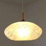 Vintage chandelier / Murano glass hanging lamp / Unique light fixture / Pendant light / Italy 1980s