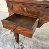Empire style desk in solid mahogany, 19th century