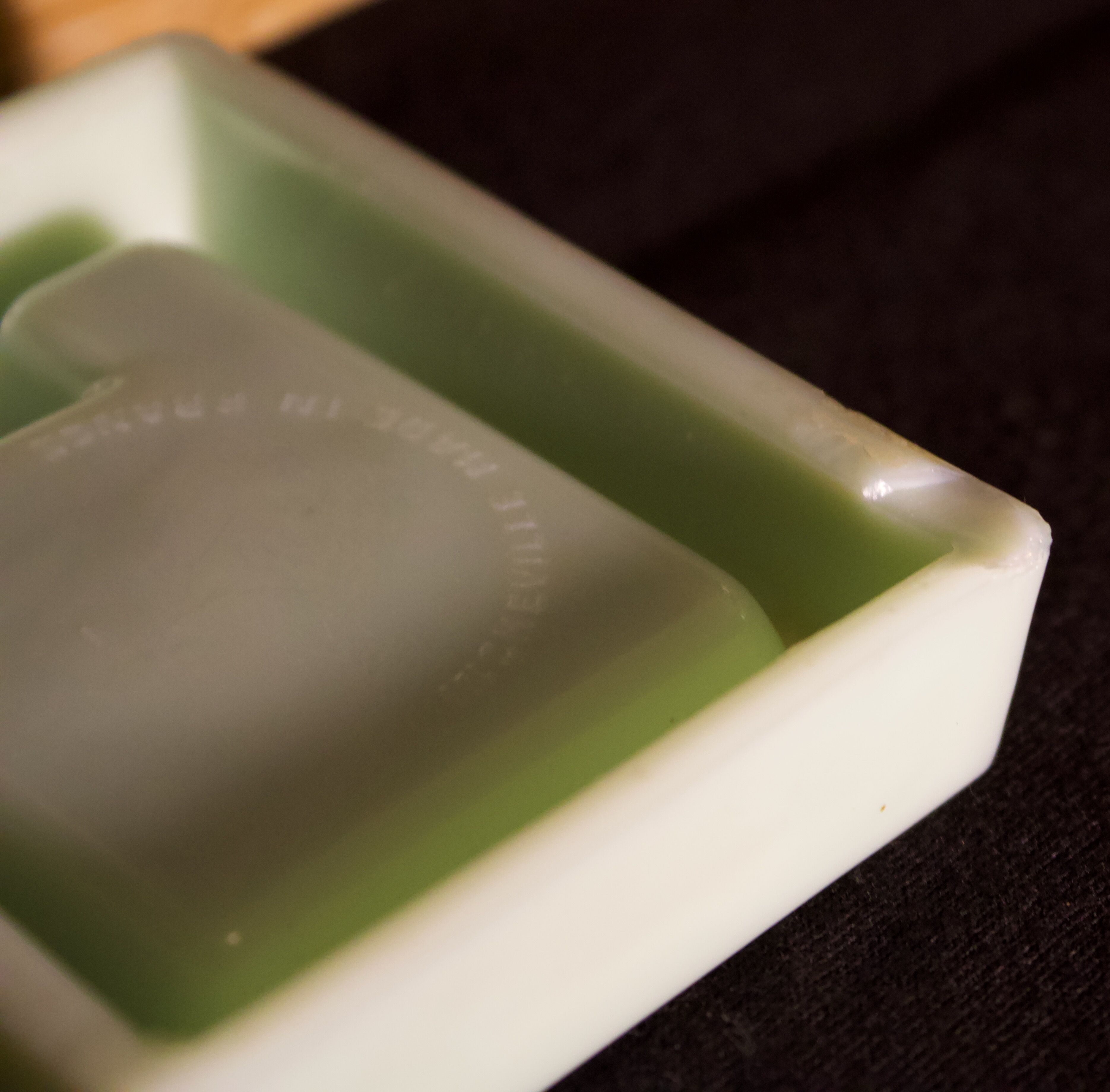 Three opalex ashtrays at the Logo of the Trans-Atlantic General Company - French Line - Model created by Jean Luce for the cruises of the liner Normandy and France