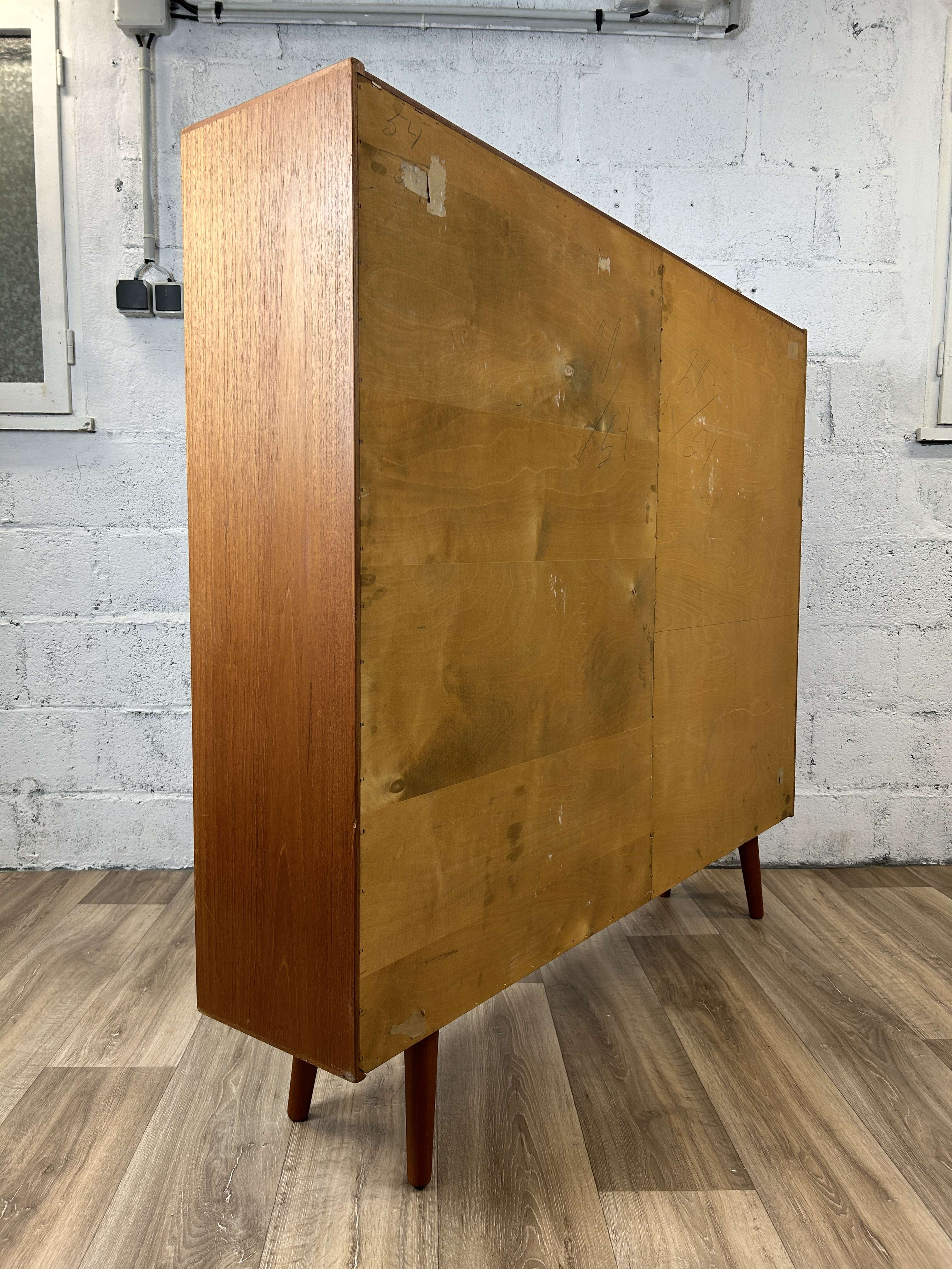 Scandinavian teak bookcase, 60s